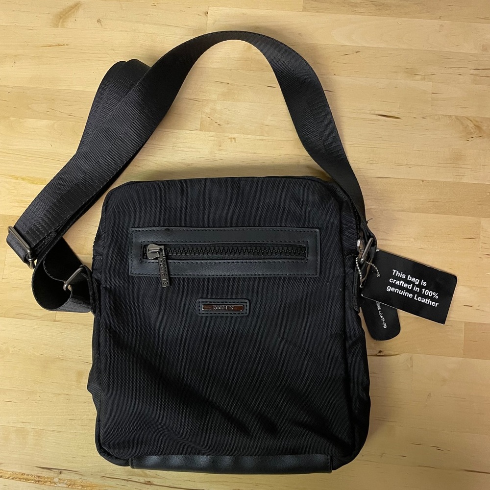 Roots crossbody black bag